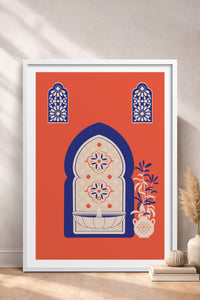 HOMEPACK Ahşap Çerçeveli Tablo Çerçeveli Poster Sanatsal Modern Duvar Dekoru TK-1236