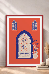 HOMEPACK Ahşap Çerçeveli Tablo Çerçeveli Poster Sanatsal Modern Duvar Dekoru TK-1236