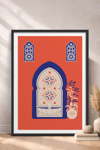 HOMEPACK Ahşap Çerçeveli Tablo Çerçeveli Poster Sanatsal Modern Duvar Dekoru TK-1236