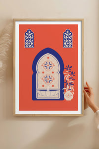 HOMEPACK Ahşap Çerçeveli Tablo Çerçeveli Poster Sanatsal Modern Duvar Dekoru TK-1236