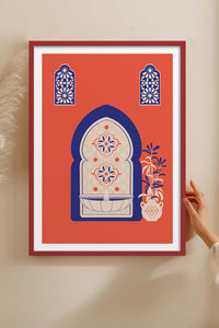 HOMEPACK Ahşap Çerçeveli Tablo Çerçeveli Poster Sanatsal Modern Duvar Dekoru TK-1236