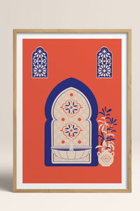 HOMEPACK Ahşap Çerçeveli Tablo Çerçeveli Poster Sanatsal Modern Duvar Dekoru TK-1236