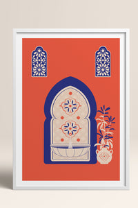 HOMEPACK Ahşap Çerçeveli Tablo Çerçeveli Poster Sanatsal Modern Duvar Dekoru TK-1236