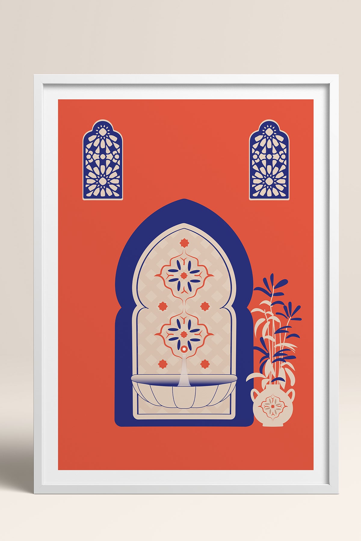 HOMEPACK Ahşap Çerçeveli Tablo Çerçeveli Poster Sanatsal Modern Duvar Dekoru TK-1236