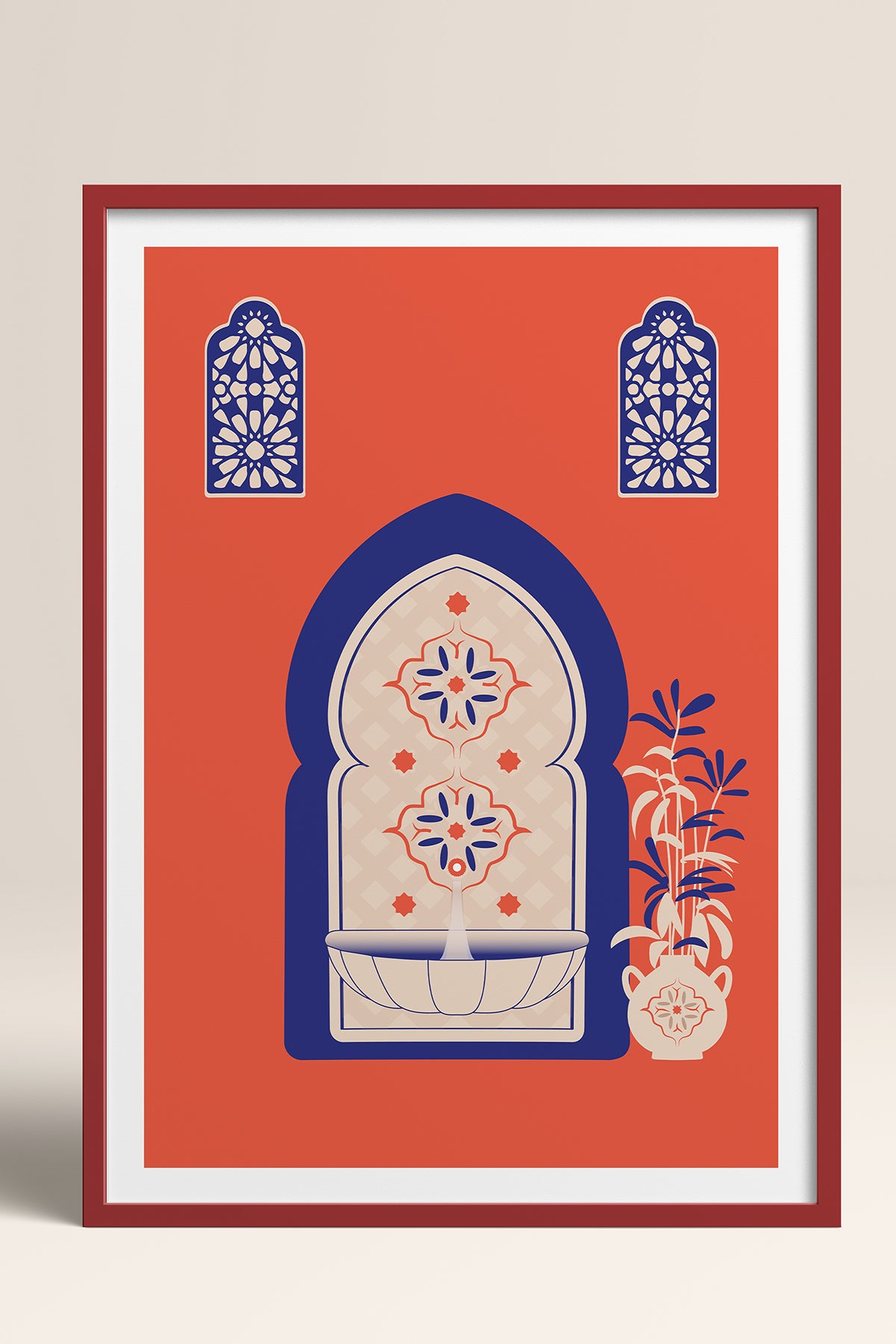 HOMEPACK Ahşap Çerçeveli Tablo Çerçeveli Poster Sanatsal Modern Duvar Dekoru TK-1236