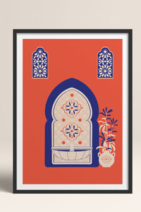 HOMEPACK Ahşap Çerçeveli Tablo Çerçeveli Poster Sanatsal Modern Duvar Dekoru TK-1236