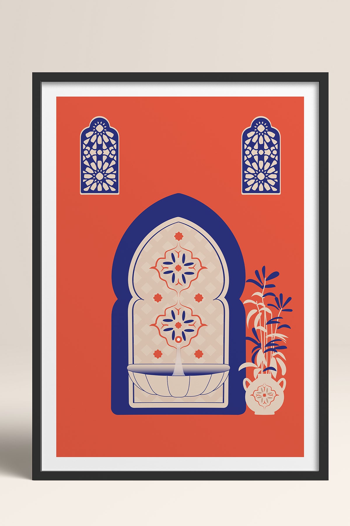 HOMEPACK Ahşap Çerçeveli Tablo Çerçeveli Poster Sanatsal Modern Duvar Dekoru TK-1236