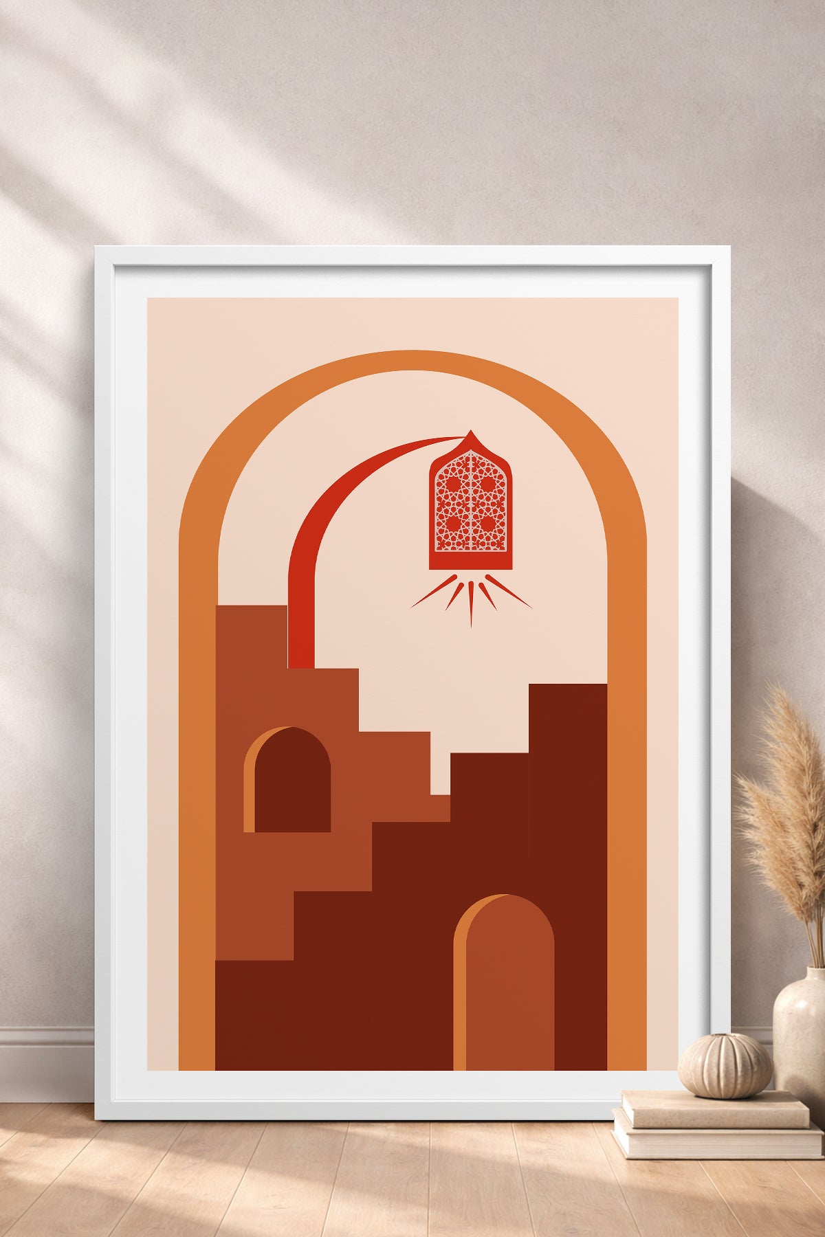HOMEPACK Ahşap Çerçeveli Tablo Çerçeveli Poster Sanatsal Modern Duvar Dekoru TK-1238