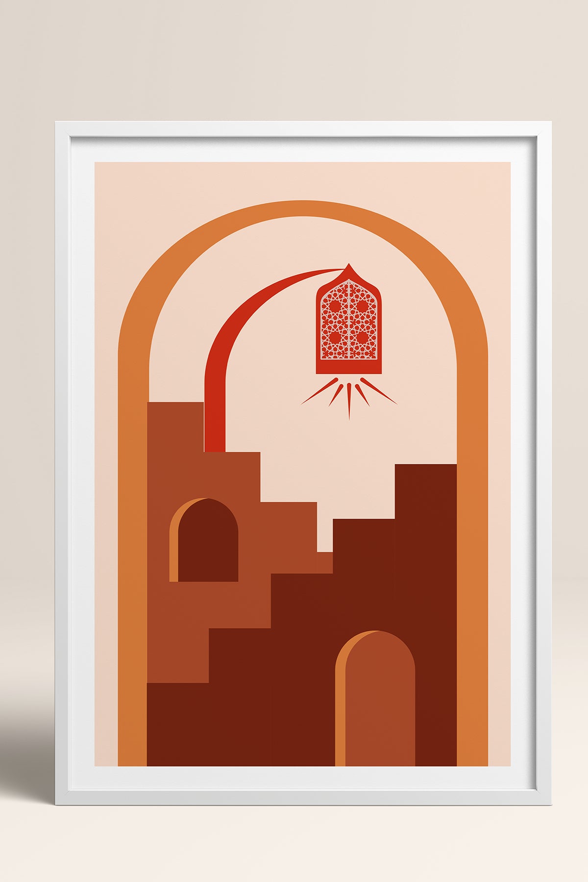 HOMEPACK Ahşap Çerçeveli Tablo Çerçeveli Poster Sanatsal Modern Duvar Dekoru TK-1238