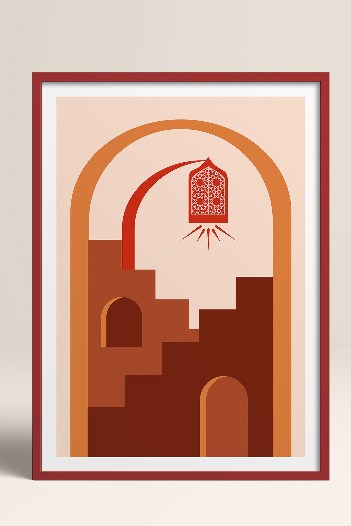 HOMEPACK Ahşap Çerçeveli Tablo Çerçeveli Poster Sanatsal Modern Duvar Dekoru TK-1238