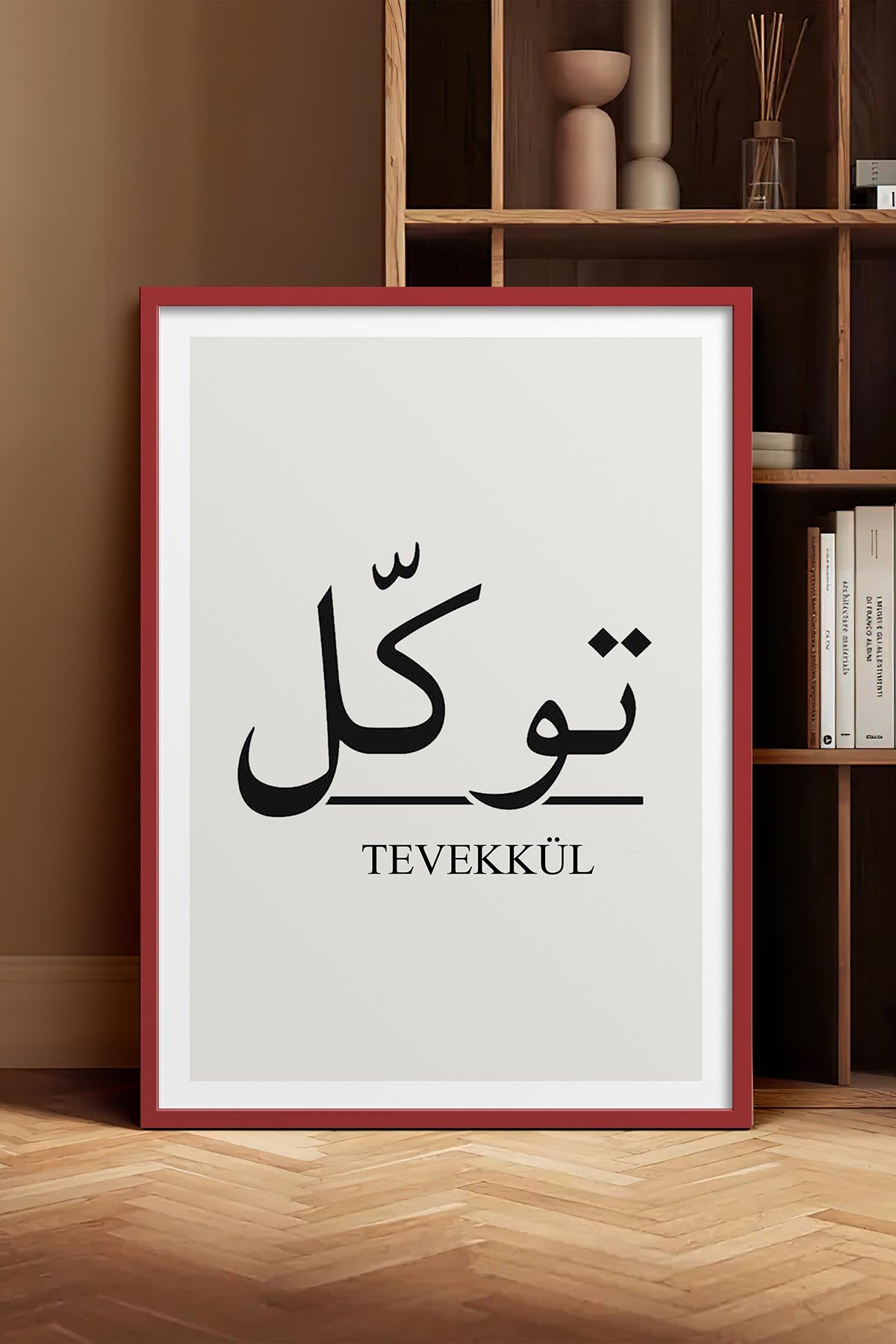HOMEPACK Ahşap Çerçeveli Tablo Çerçeveli Poster Sanatsal Modern Duvar Dekoru TK-1242