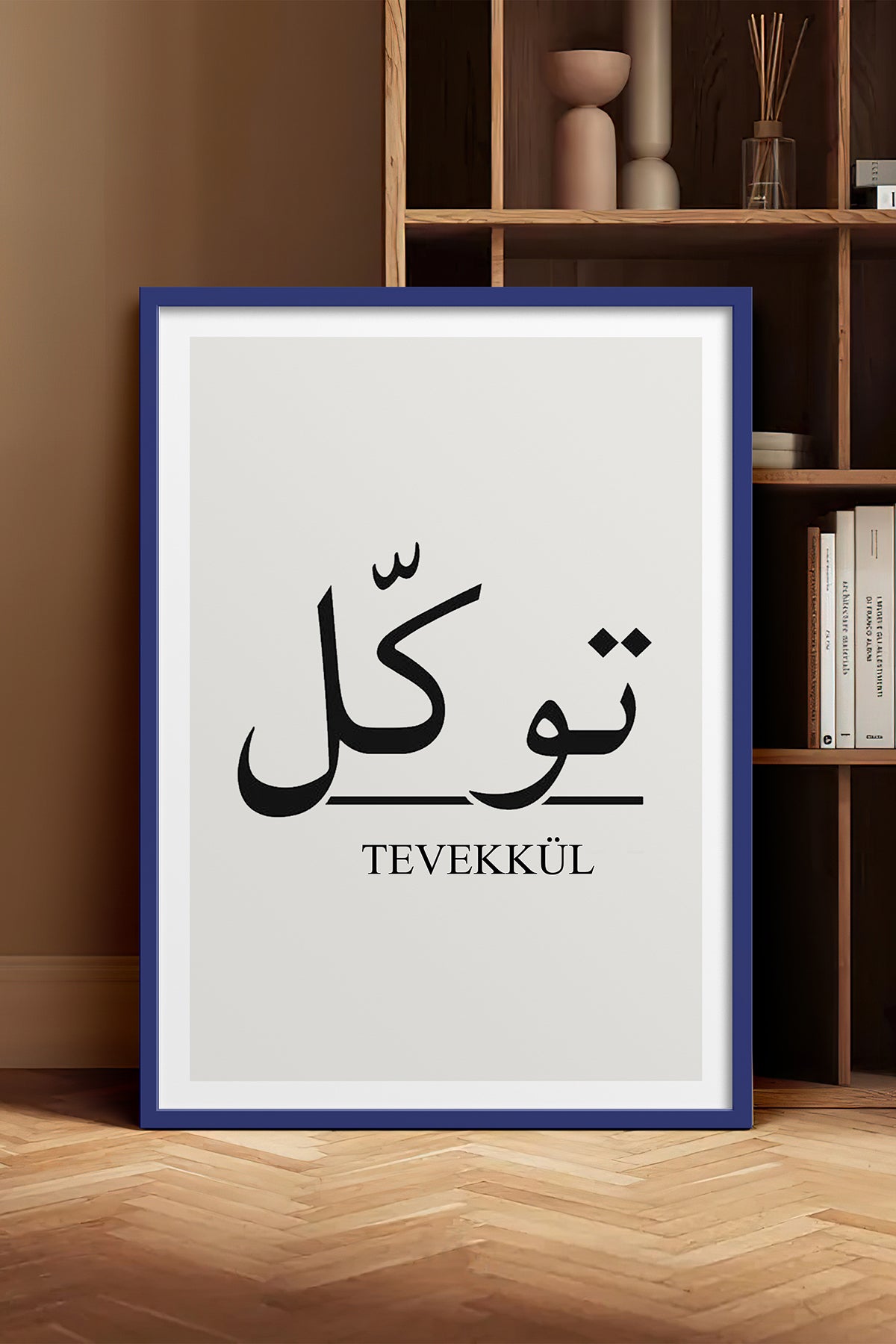 HOMEPACK Ahşap Çerçeveli Tablo Çerçeveli Poster Sanatsal Modern Duvar Dekoru TK-1242