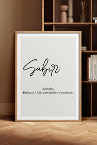 HOMEPACK Ahşap Çerçeveli Tablo Çerçeveli Poster Sanatsal Modern Duvar Dekoru TK-1243