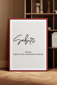 HOMEPACK Ahşap Çerçeveli Tablo Çerçeveli Poster Sanatsal Modern Duvar Dekoru TK-1243