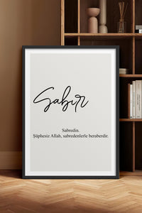 HOMEPACK Ahşap Çerçeveli Tablo Çerçeveli Poster Sanatsal Modern Duvar Dekoru TK-1243