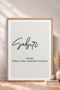 HOMEPACK Ahşap Çerçeveli Tablo Çerçeveli Poster Sanatsal Modern Duvar Dekoru TK-1243