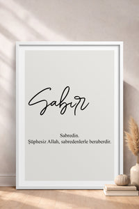 HOMEPACK Ahşap Çerçeveli Tablo Çerçeveli Poster Sanatsal Modern Duvar Dekoru TK-1243
