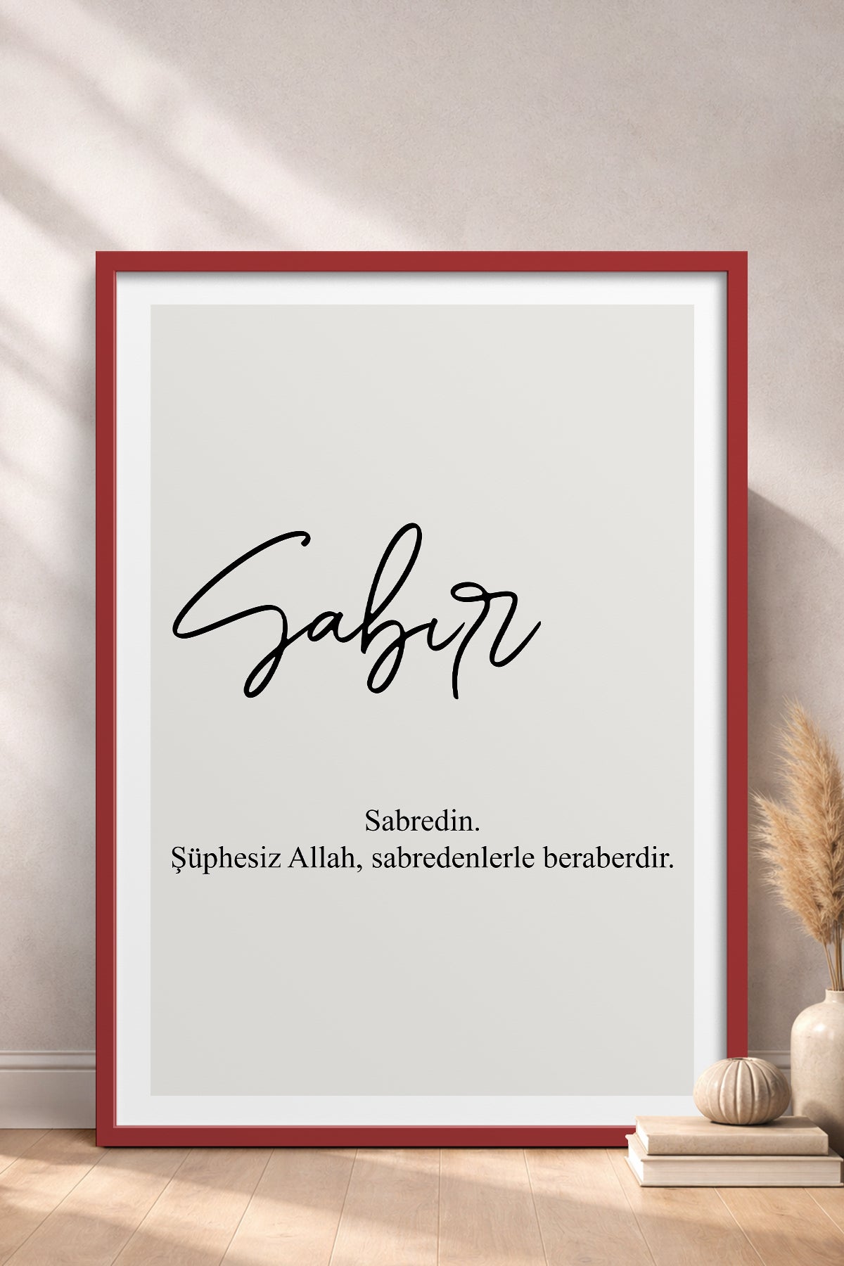 HOMEPACK Ahşap Çerçeveli Tablo Çerçeveli Poster Sanatsal Modern Duvar Dekoru TK-1243