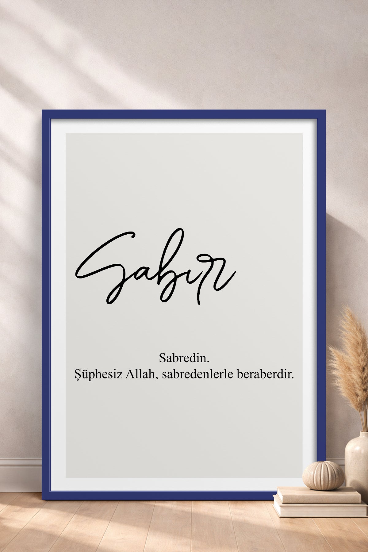 HOMEPACK Ahşap Çerçeveli Tablo Çerçeveli Poster Sanatsal Modern Duvar Dekoru TK-1243