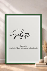 HOMEPACK Ahşap Çerçeveli Tablo Çerçeveli Poster Sanatsal Modern Duvar Dekoru TK-1243