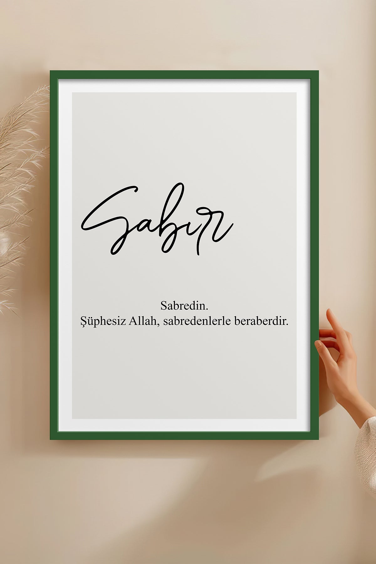 HOMEPACK Ahşap Çerçeveli Tablo Çerçeveli Poster Sanatsal Modern Duvar Dekoru TK-1243