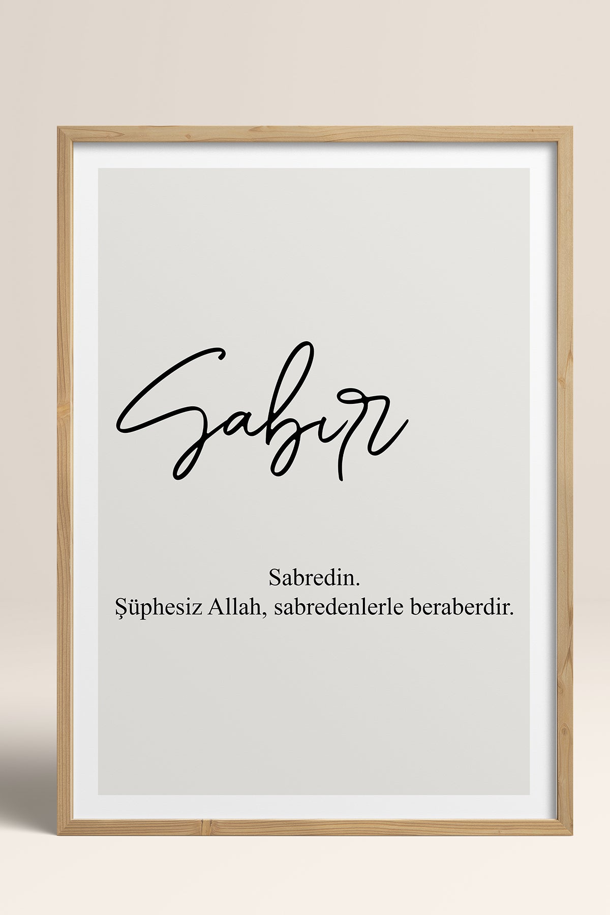 HOMEPACK Ahşap Çerçeveli Tablo Çerçeveli Poster Sanatsal Modern Duvar Dekoru TK-1243