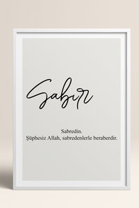 HOMEPACK Ahşap Çerçeveli Tablo Çerçeveli Poster Sanatsal Modern Duvar Dekoru TK-1243