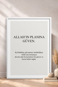 HOMEPACK Ahşap Çerçeveli Tablo Çerçeveli Poster Sanatsal Modern Duvar Dekoru TK-1244