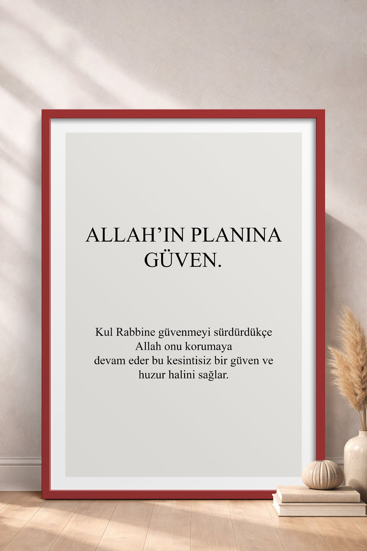 HOMEPACK Ahşap Çerçeveli Tablo Çerçeveli Poster Sanatsal Modern Duvar Dekoru TK-1244