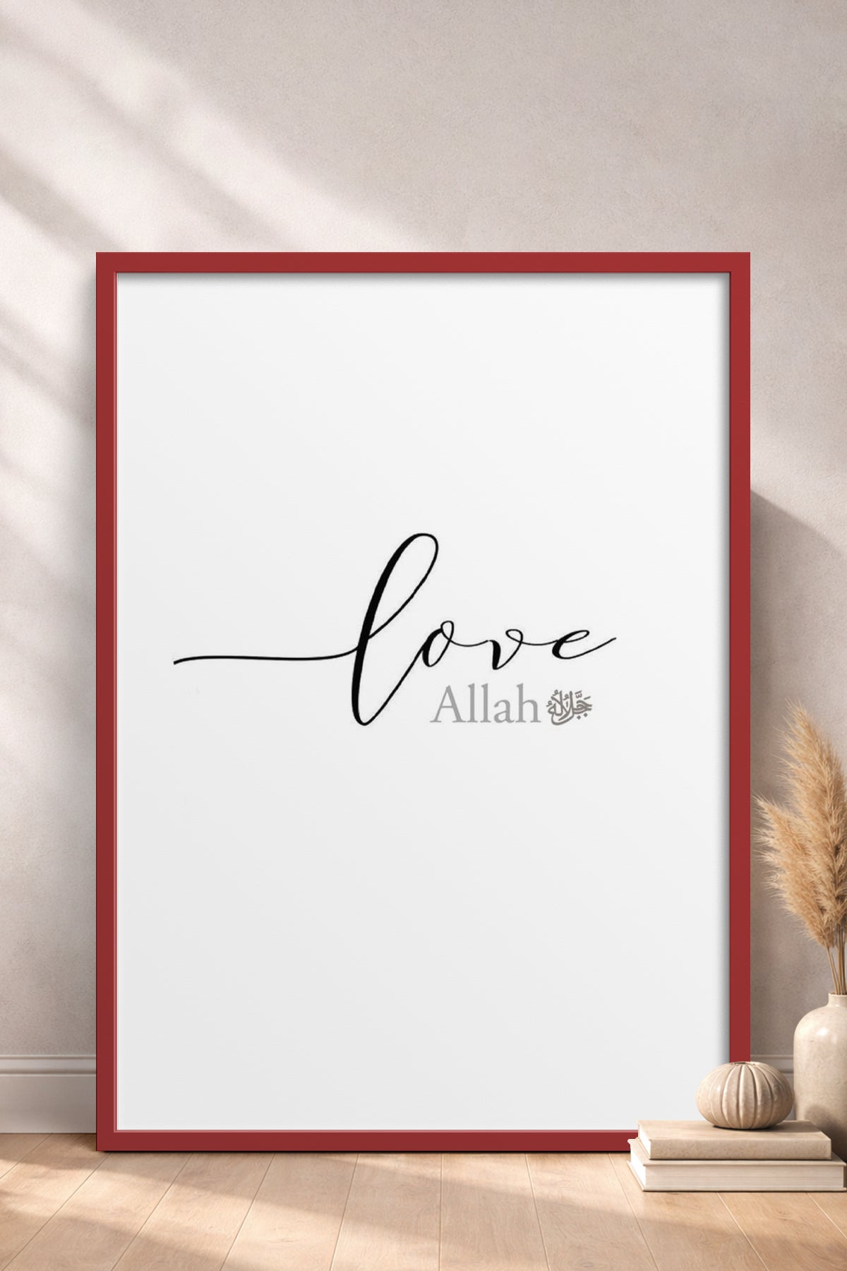 HOMEPACK Ahşap Çerçeveli Tablo Çerçeveli Poster Sanatsal Modern Duvar Dekoru TK-1247