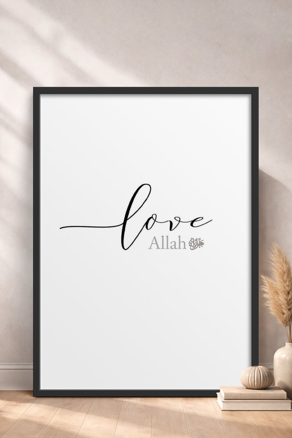 HOMEPACK Ahşap Çerçeveli Tablo Çerçeveli Poster Sanatsal Modern Duvar Dekoru TK-1247
