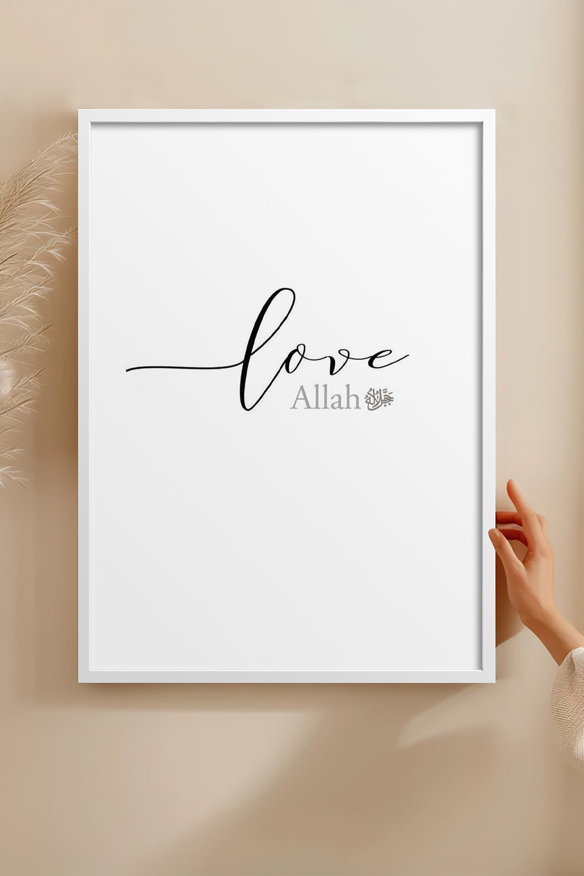 HOMEPACK Ahşap Çerçeveli Tablo Çerçeveli Poster Sanatsal Modern Duvar Dekoru TK-1247