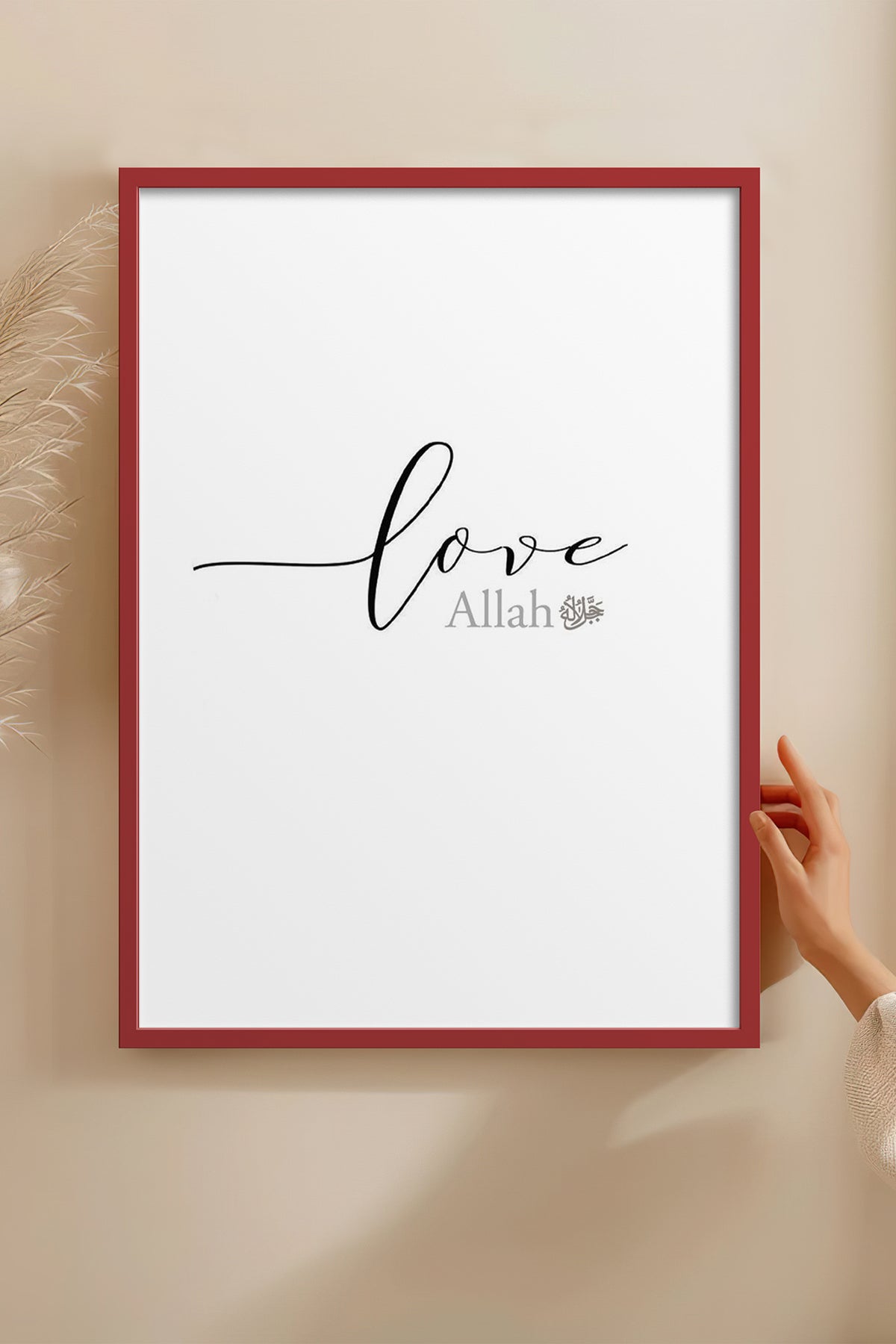 HOMEPACK Ahşap Çerçeveli Tablo Çerçeveli Poster Sanatsal Modern Duvar Dekoru TK-1247