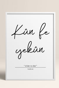 HOMEPACK Ahşap Çerçeveli Tablo Çerçeveli Poster Sanatsal Modern Duvar Dekoru TK-1249