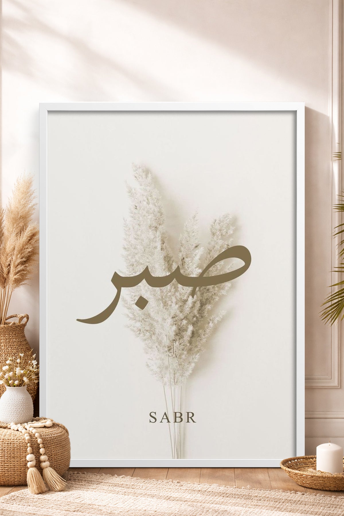 HOMEPACK Ahşap Çerçeveli Tablo Çerçeveli Poster Sanatsal Modern Duvar Dekoru TK-1251