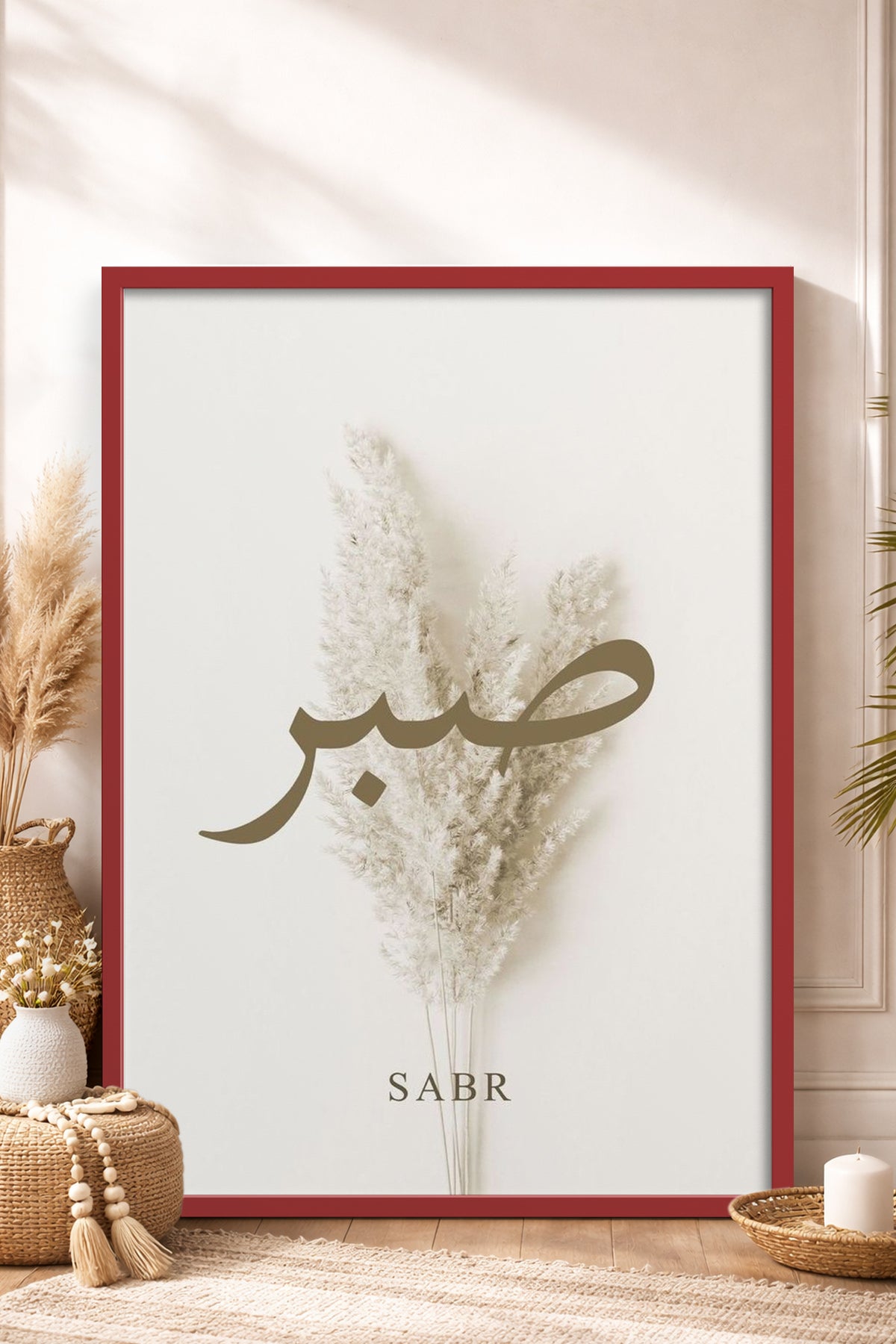 HOMEPACK Ahşap Çerçeveli Tablo Çerçeveli Poster Sanatsal Modern Duvar Dekoru TK-1251