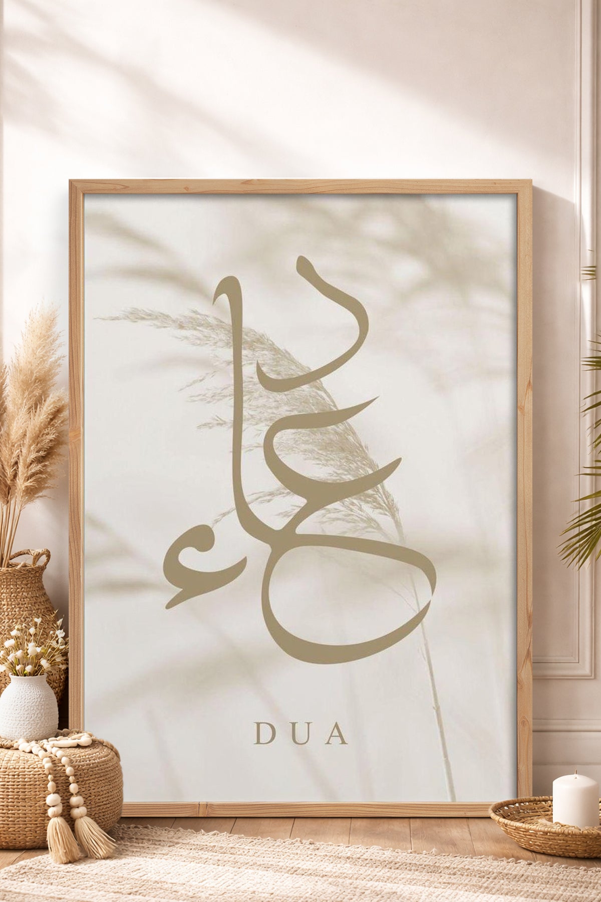 HOMEPACK Ahşap Çerçeveli Tablo Çerçeveli Poster Sanatsal Modern Duvar Dekoru TK-1253