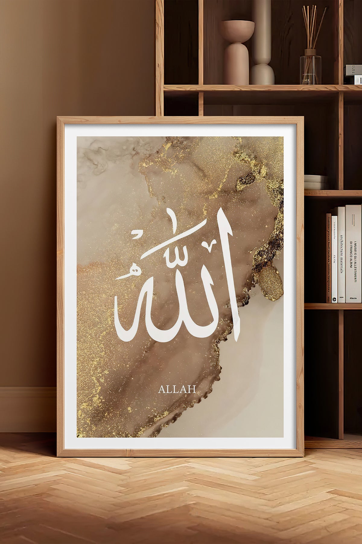 HOMEPACK Ahşap Çerçeveli Tablo Çerçeveli Poster Sanatsal Modern Duvar Dekoru TK-1254