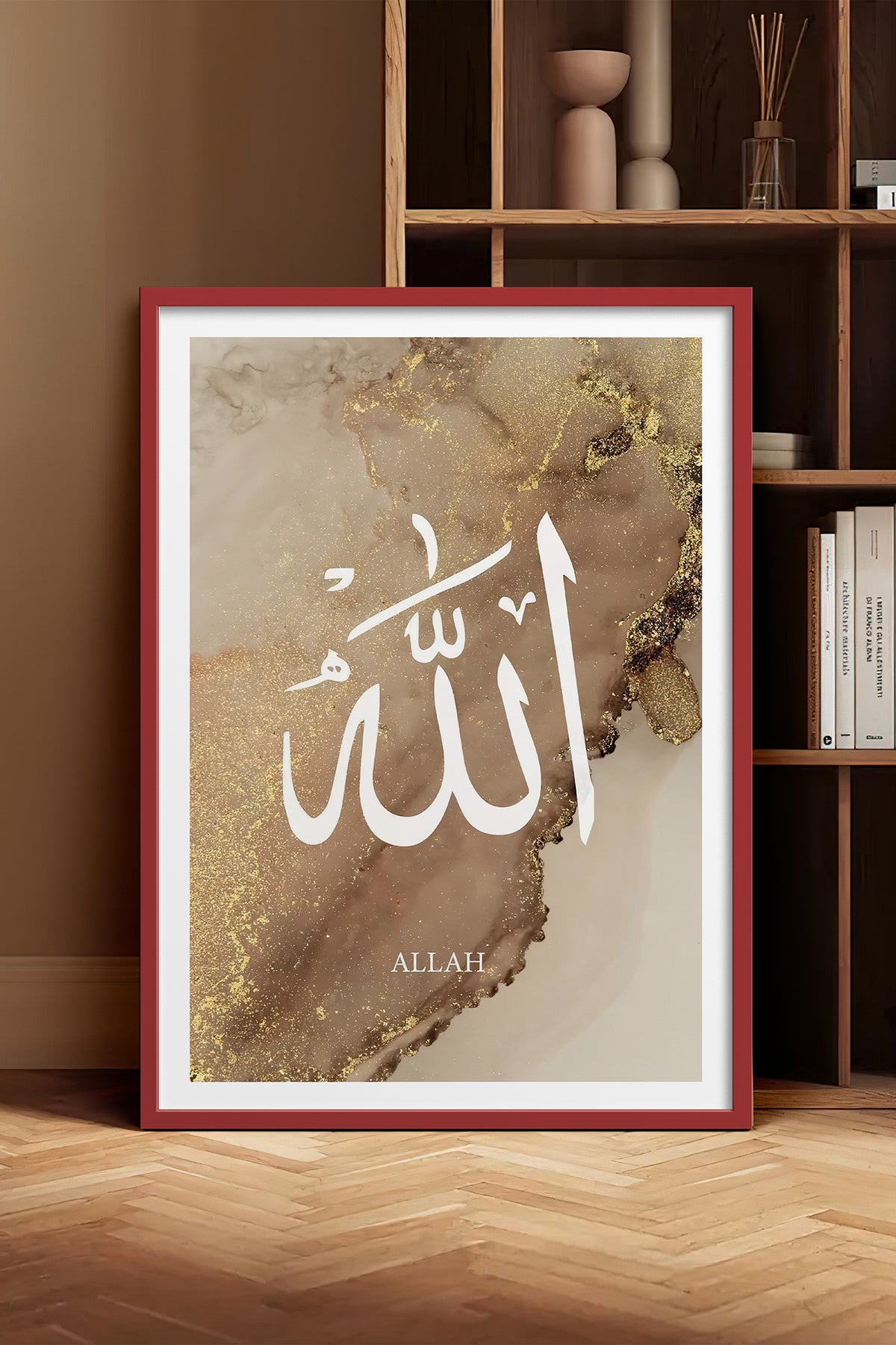 HOMEPACK Ahşap Çerçeveli Tablo Çerçeveli Poster Sanatsal Modern Duvar Dekoru TK-1254