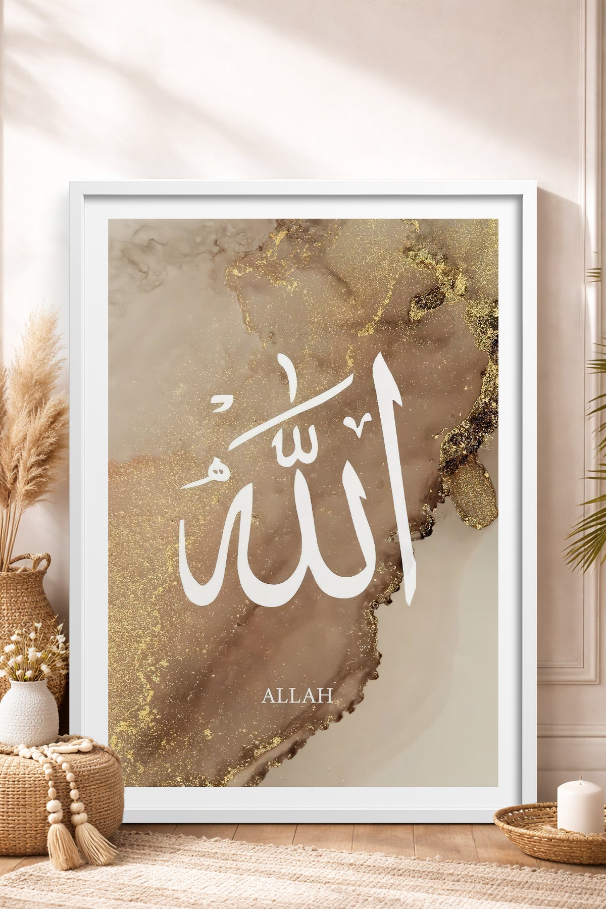 HOMEPACK Ahşap Çerçeveli Tablo Çerçeveli Poster Sanatsal Modern Duvar Dekoru TK-1254