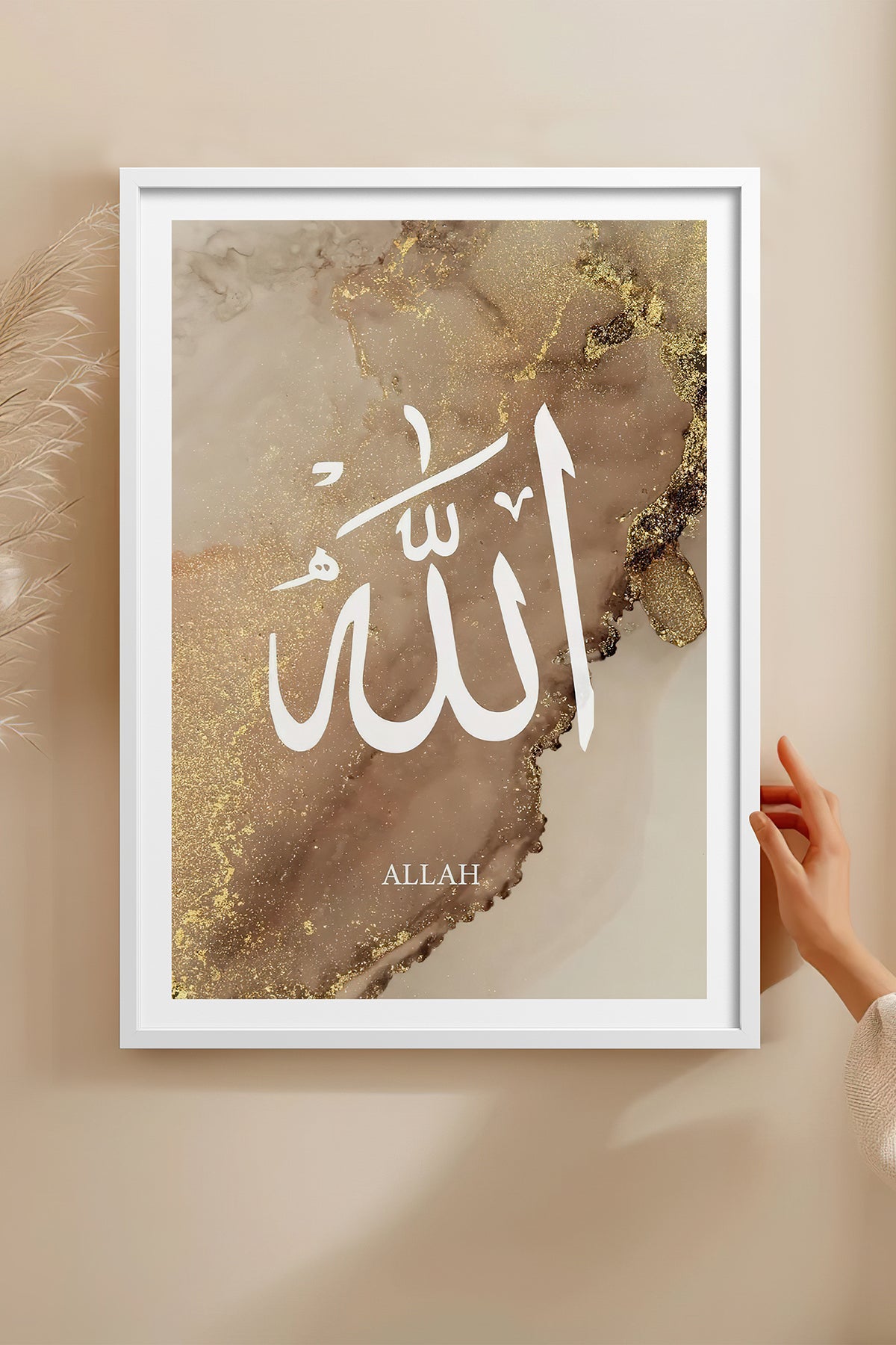 HOMEPACK Ahşap Çerçeveli Tablo Çerçeveli Poster Sanatsal Modern Duvar Dekoru TK-1254