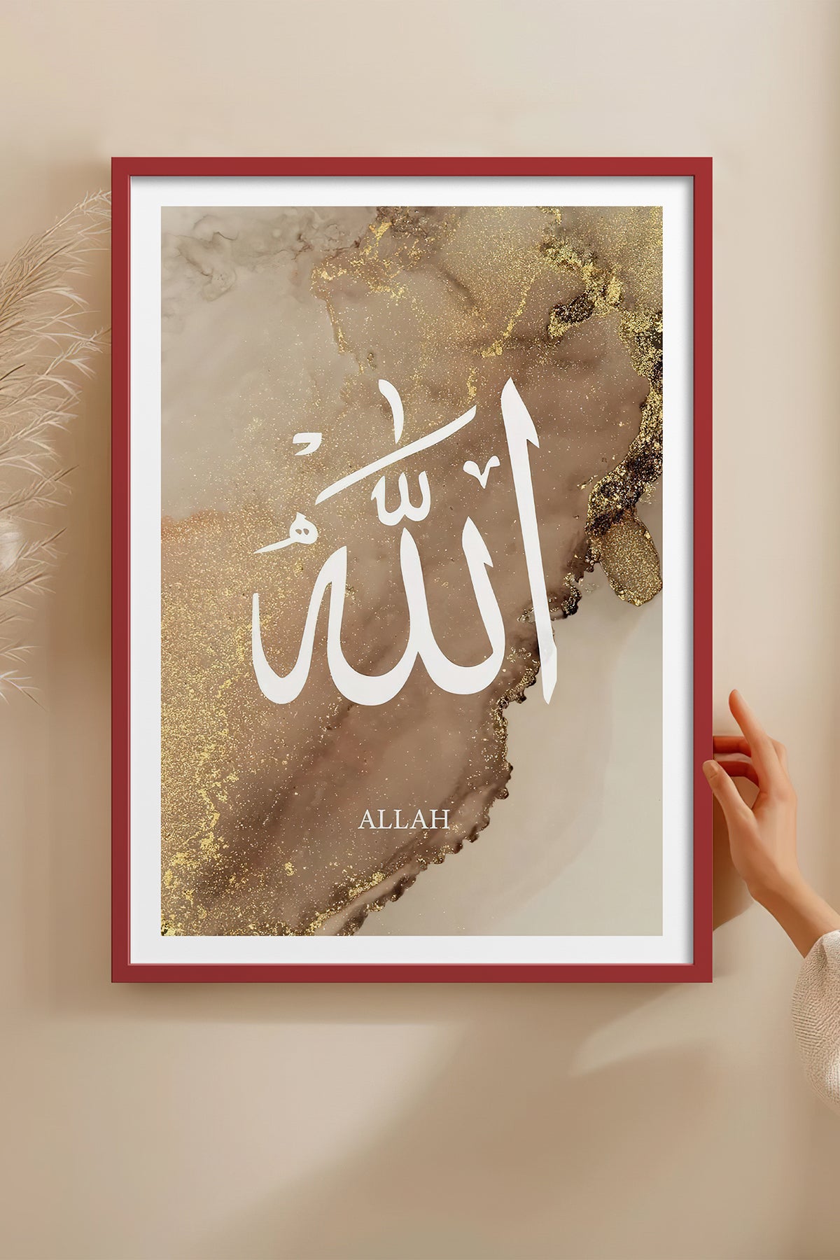 HOMEPACK Ahşap Çerçeveli Tablo Çerçeveli Poster Sanatsal Modern Duvar Dekoru TK-1254