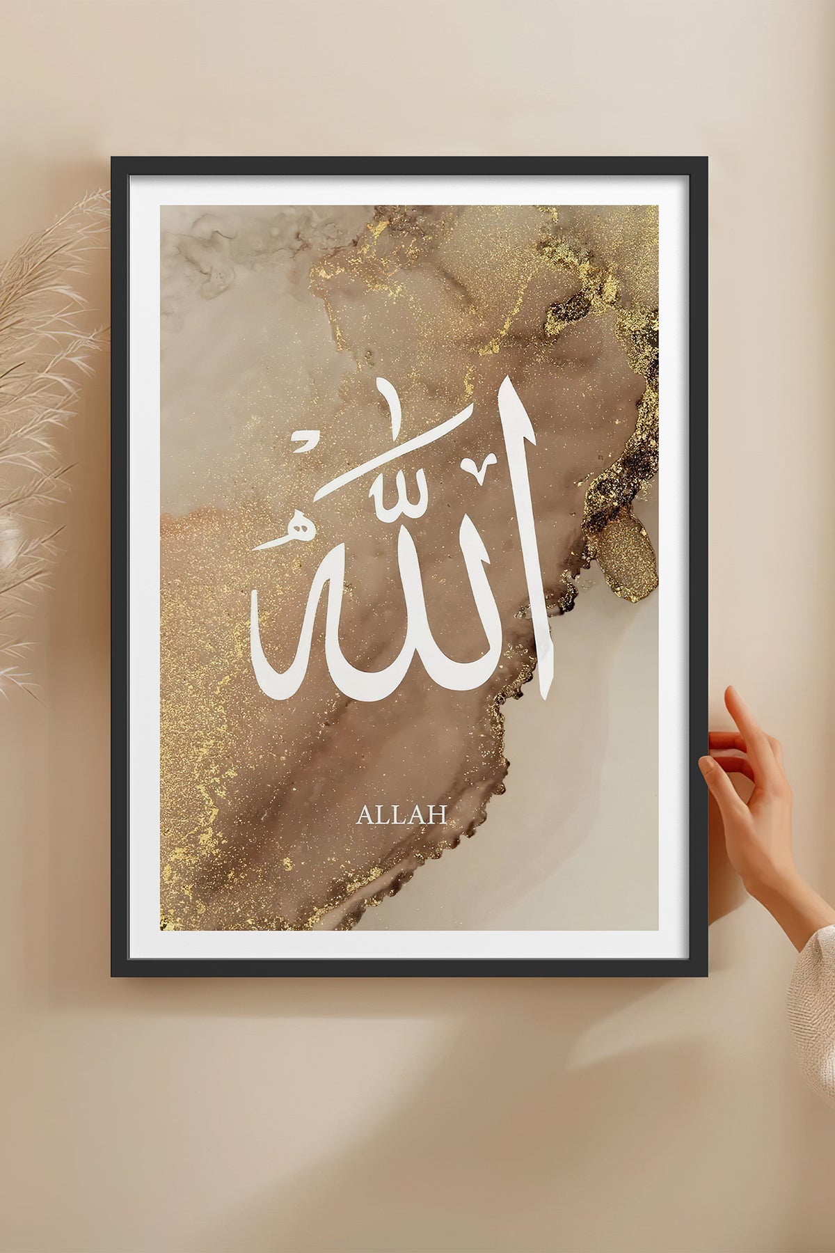 HOMEPACK Ahşap Çerçeveli Tablo Çerçeveli Poster Sanatsal Modern Duvar Dekoru TK-1254