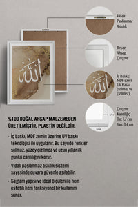 HOMEPACK Ahşap Çerçeveli Tablo Çerçeveli Poster Sanatsal Modern Duvar Dekoru TK-1254