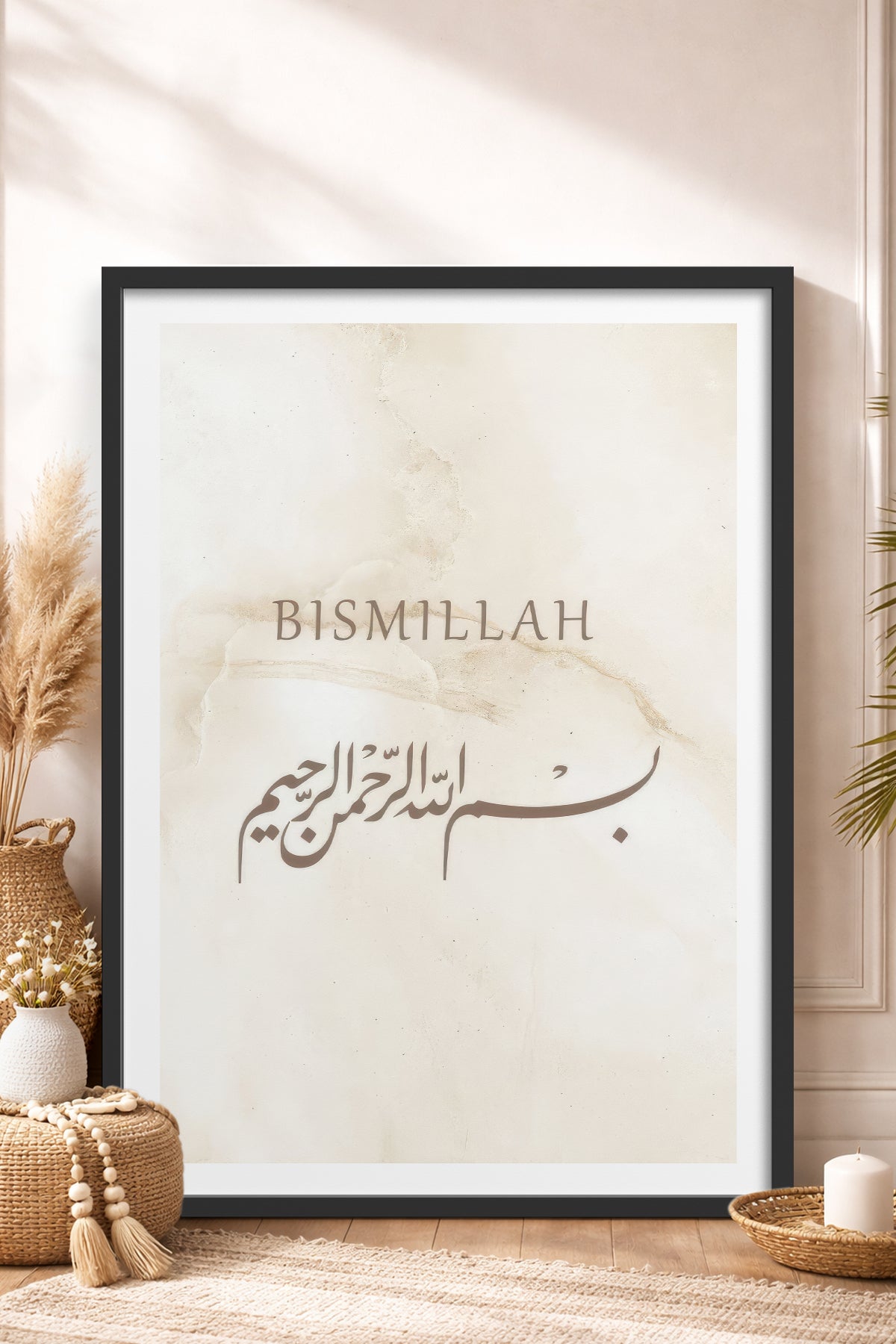 HOMEPACK Ahşap Çerçeveli Tablo Çerçeveli Poster Sanatsal Modern Duvar Dekoru TK-1255