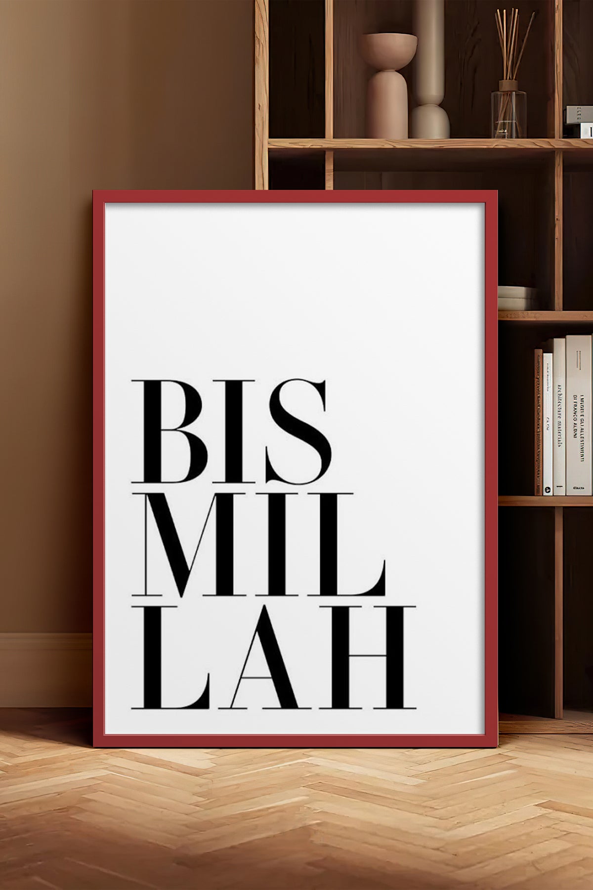 HOMEPACK Ahşap Çerçeveli Tablo Çerçeveli Poster Sanatsal Modern Duvar Dekoru TK-1257