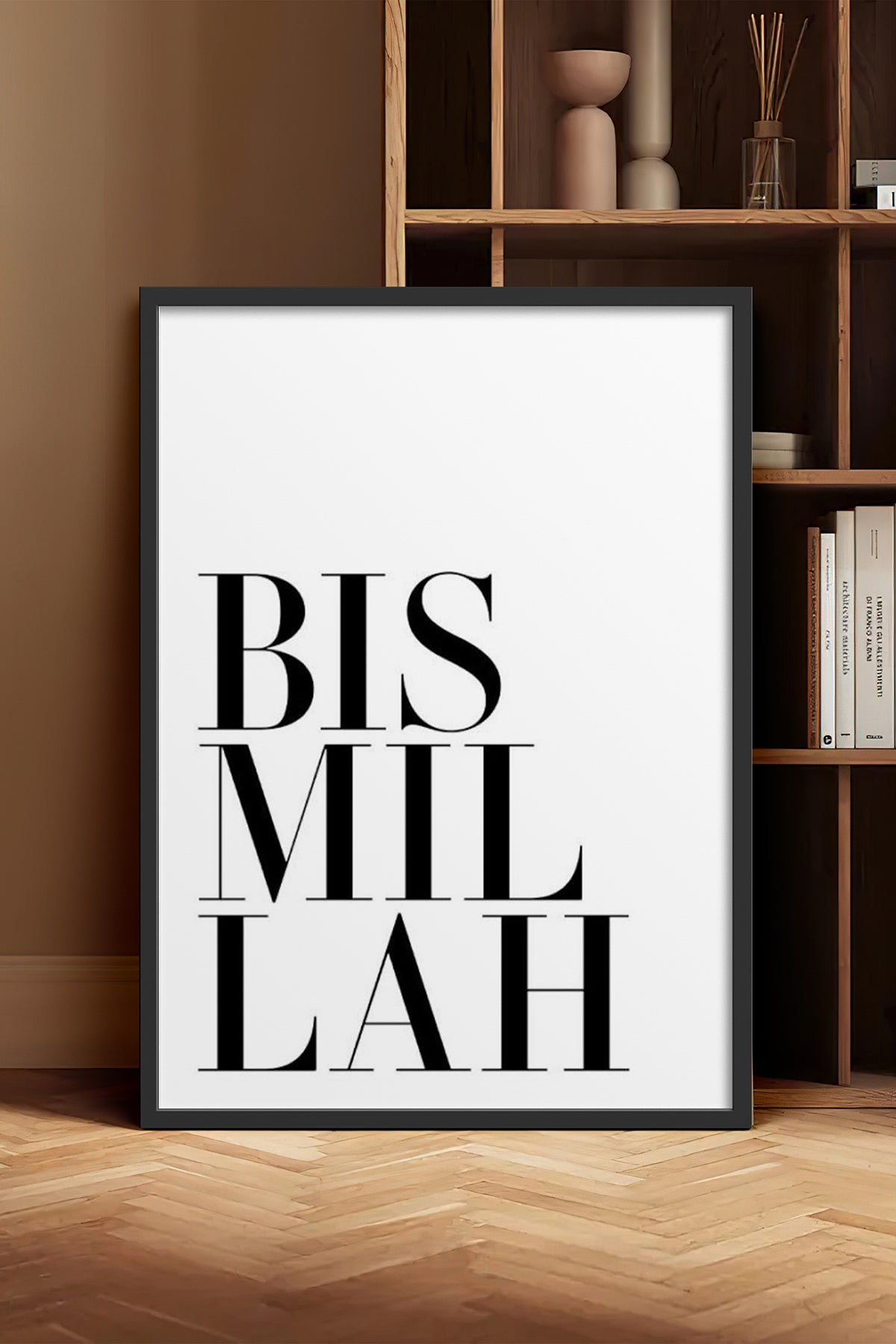 HOMEPACK Ahşap Çerçeveli Tablo Çerçeveli Poster Sanatsal Modern Duvar Dekoru TK-1257