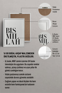 HOMEPACK Ahşap Çerçeveli Tablo Çerçeveli Poster Sanatsal Modern Duvar Dekoru TK-1257