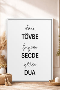 HOMEPACK Ahşap Çerçeveli Tablo Çerçeveli Poster Sanatsal Modern Duvar Dekoru TK-1259