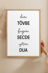 HOMEPACK Ahşap Çerçeveli Tablo Çerçeveli Poster Sanatsal Modern Duvar Dekoru TK-1259